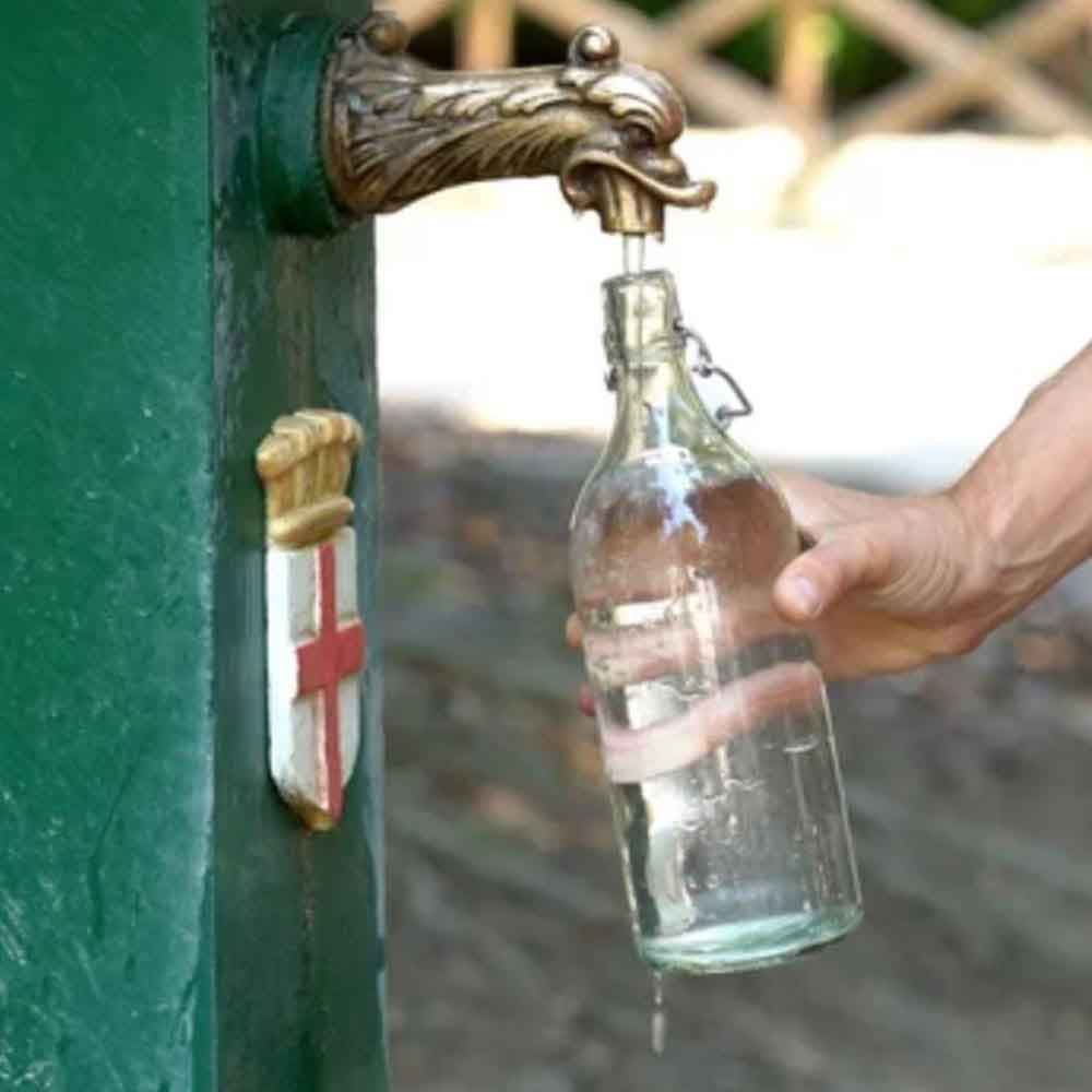 caldo recordo e bottigla d'acqua